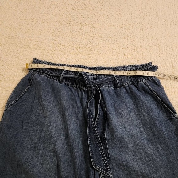 Lane Bryant belted waist denim elastic waist shorts plus size 18 - Picture 6 of 6
